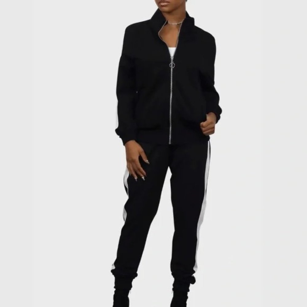 Two Piece Track Set Black